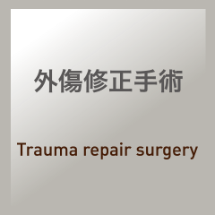 外傷修正手術：Trauma repair surgery